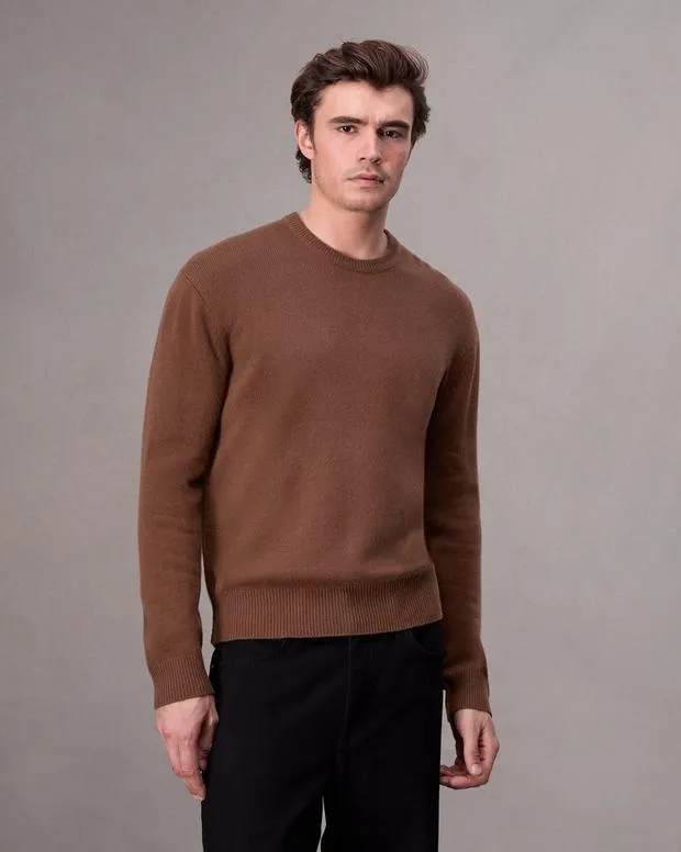 Men Sweaters Rag and Bone Downing Cashmere Sweater Clay