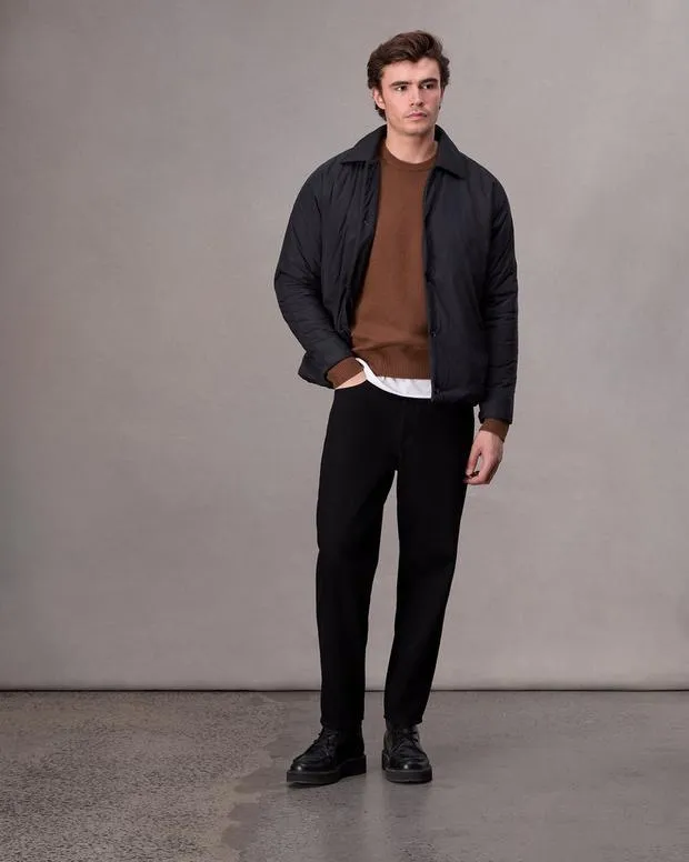 Men Sweaters Rag and Bone Downing Cashmere Sweater Clay