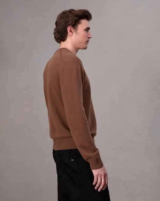 Men Sweaters Rag and Bone Downing Cashmere Sweater Clay