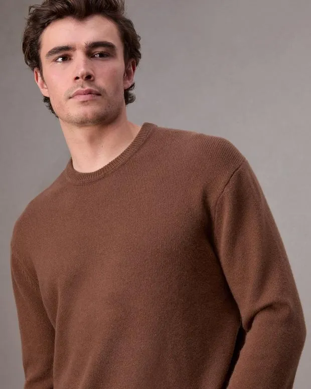 Men Sweaters Rag and Bone Downing Cashmere Sweater Clay
