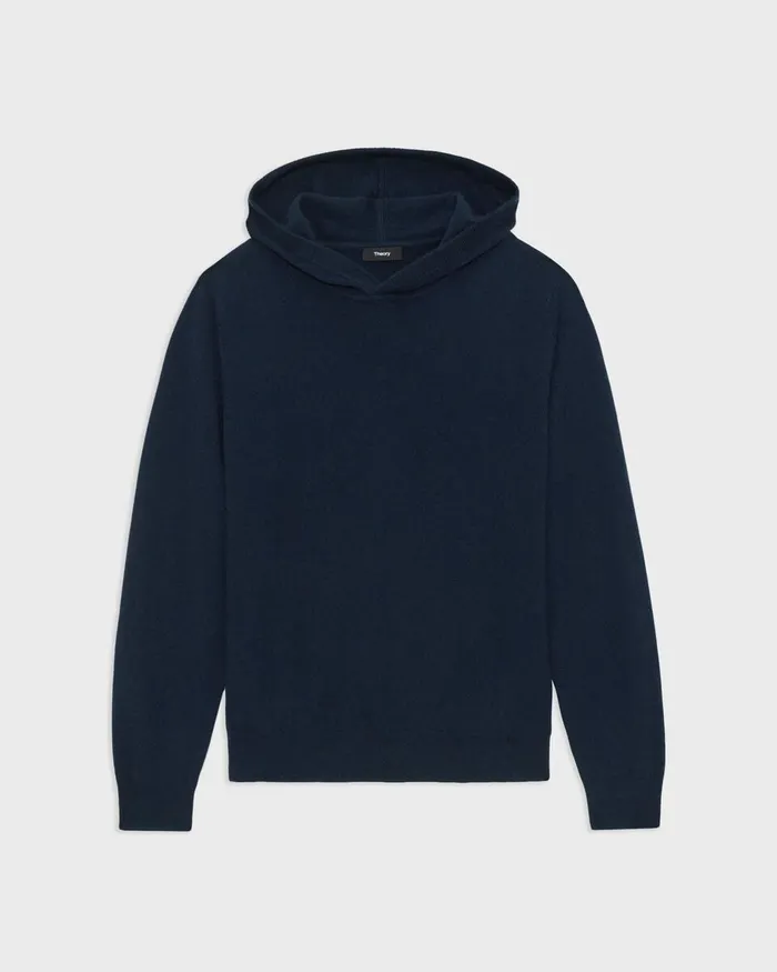 Men Sweatshirts Hoodies Theory Hilles Hoodie In Cashmere Baltic