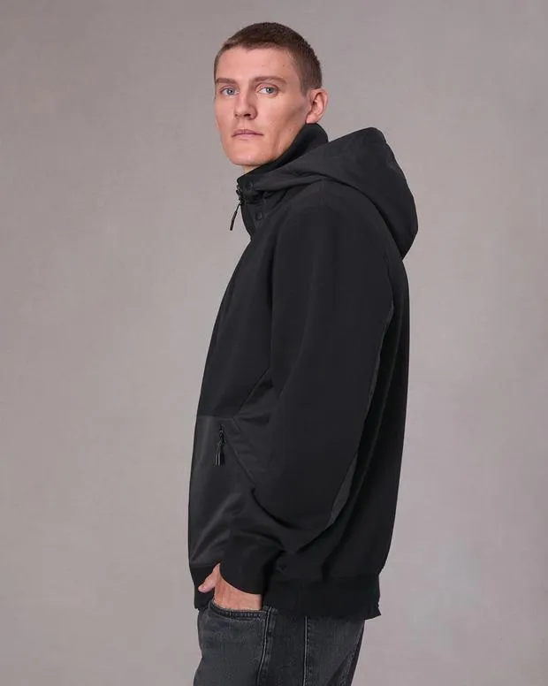 Men Sweatshirts Rag and Bone Pursuit Zip Hoodie Black