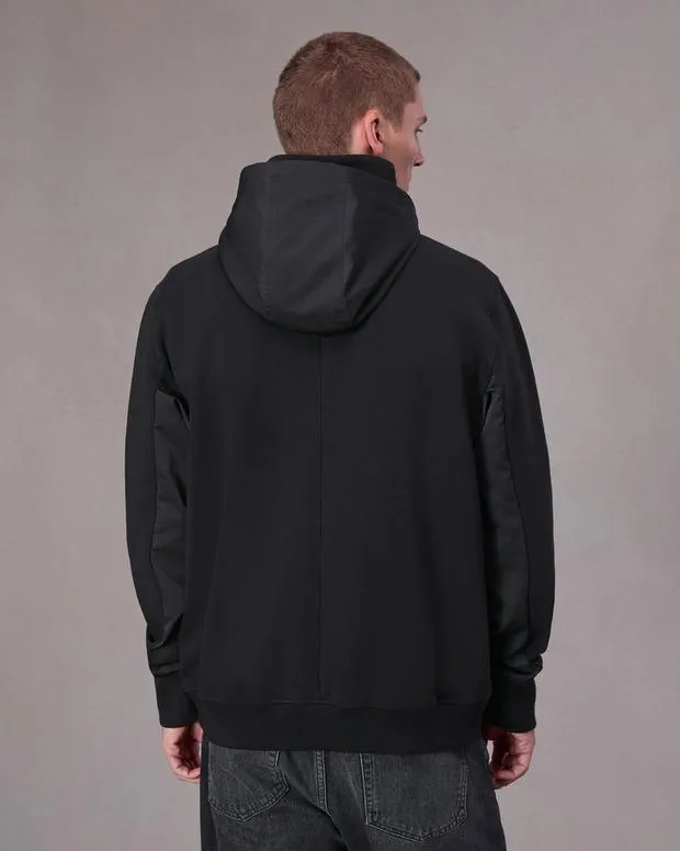 Men Sweatshirts Rag and Bone Pursuit Zip Hoodie Black