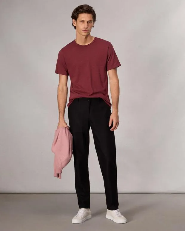 Men TShirts and Henleys Rag and Bone Classic Flame TShirt Maroon