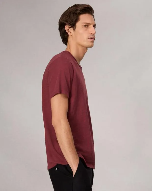 Men TShirts and Henleys Rag and Bone Classic Flame TShirt Maroon