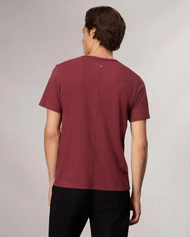 Men TShirts and Henleys Rag and Bone Classic Flame TShirt Maroon