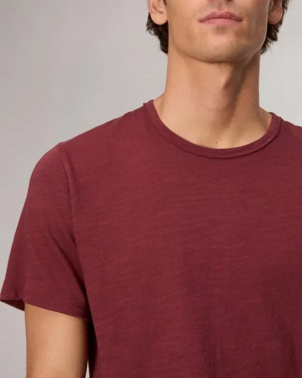 Men TShirts and Henleys Rag and Bone Classic Flame TShirt Maroon