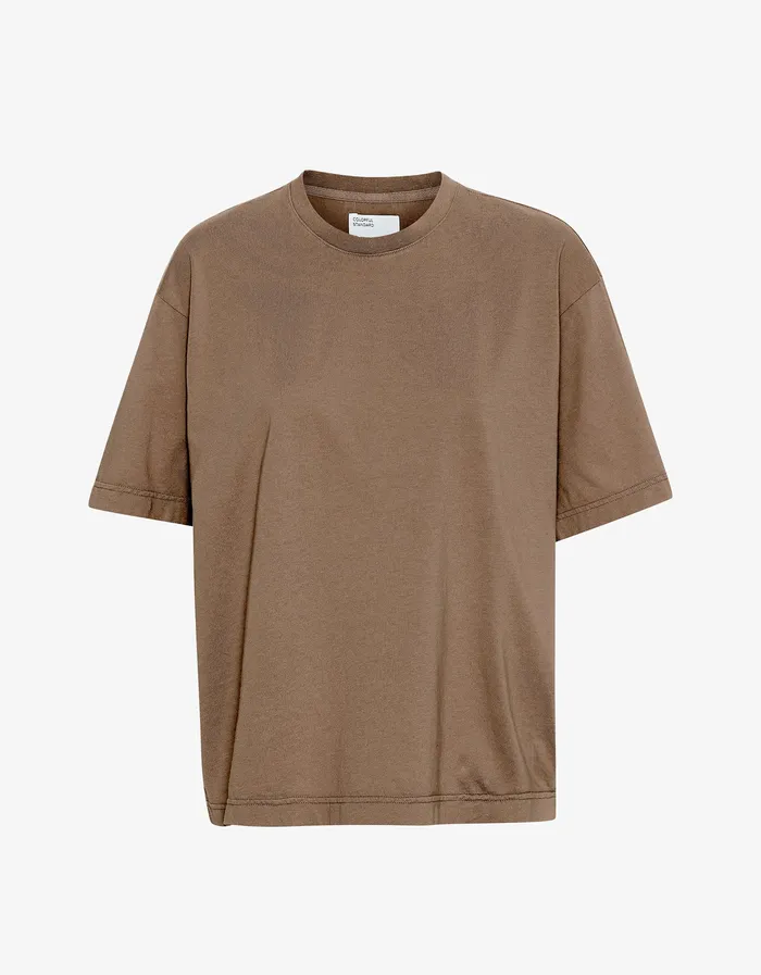 Men TShirts Colorfulstandard Oversized Organic TShirt 8211 Sahara Camel