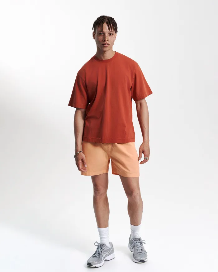 Men TShirts Colorfulstandard Oversized Organic TShirt 8211 Sahara Camel