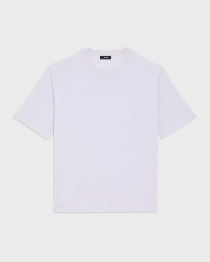 Men TShirts Polos Theory Relaxed Tee In Regal Wool New Ice