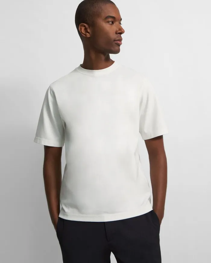 Men TShirts Polos Theory Ryder Tee In Relay Jersey White