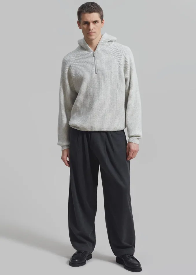Men Theo Pants 8211 Charcoal The Frankie Shop Bottoms