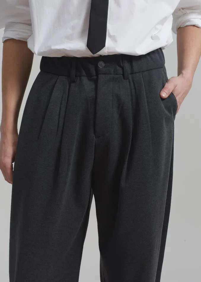 Men Theo Pants 8211 Charcoal The Frankie Shop Bottoms