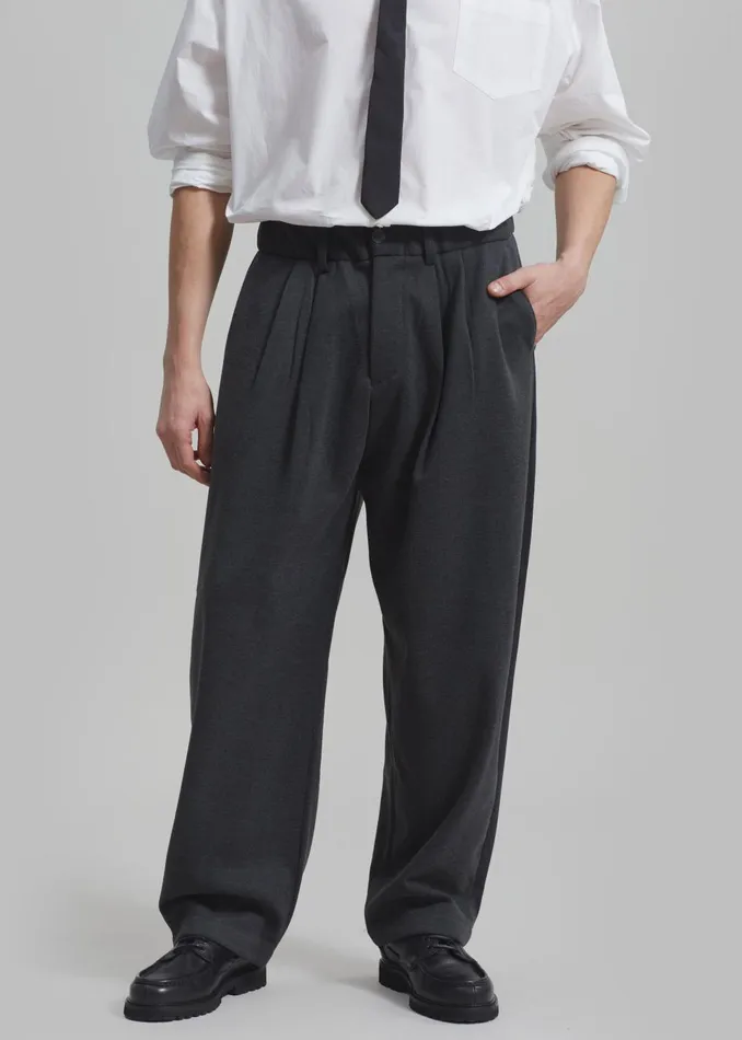 Men Theo Pants 8211 Charcoal The Frankie Shop Bottoms