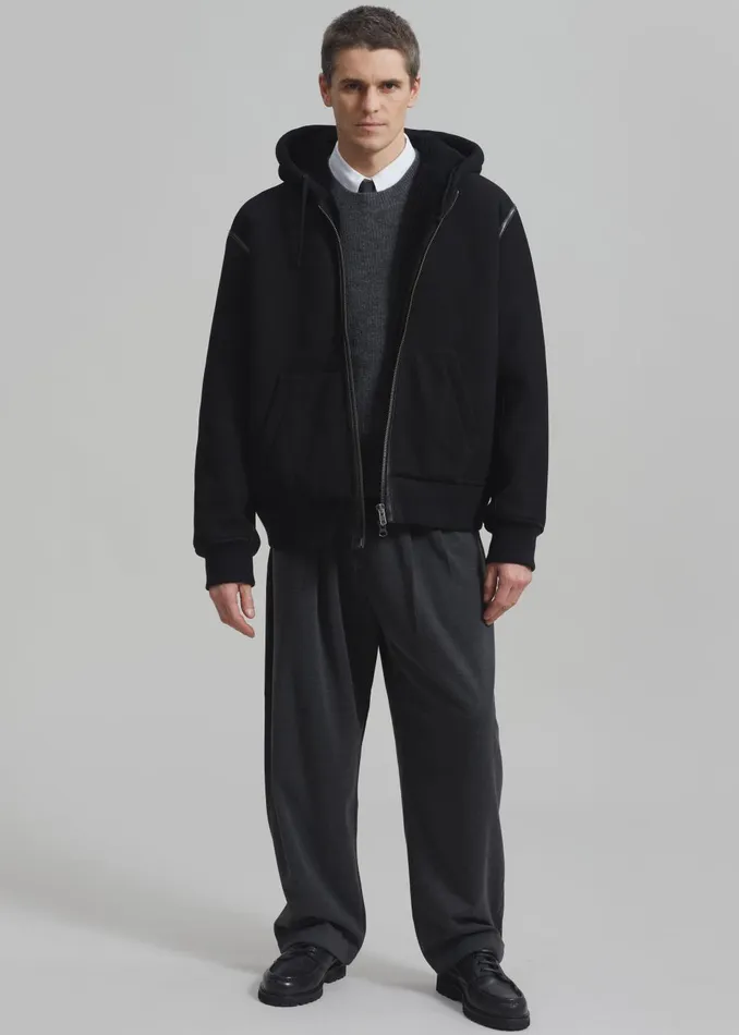 Men Theo Pants 8211 Charcoal The Frankie Shop Bottoms