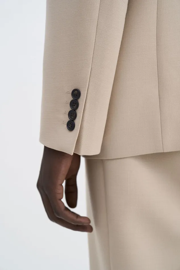 Men Three Button Blazer Caramel Beige Filippa K Suit Jackets