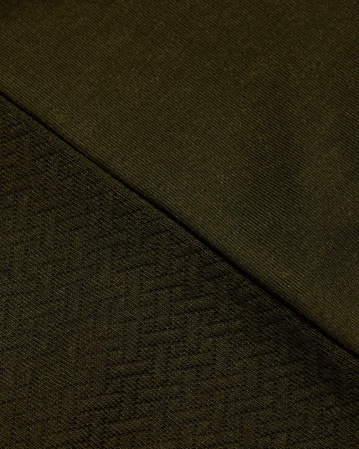 Men TOLTI 8211 Quilted Jersey Half Zip Jumper Khaki Ted Baker Jumpers and Knitwear