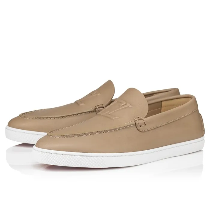 Men Varsiboat Boat Shoes 8211 Calf Leather 8211 Saharienne Christian Louboutin Sneakers