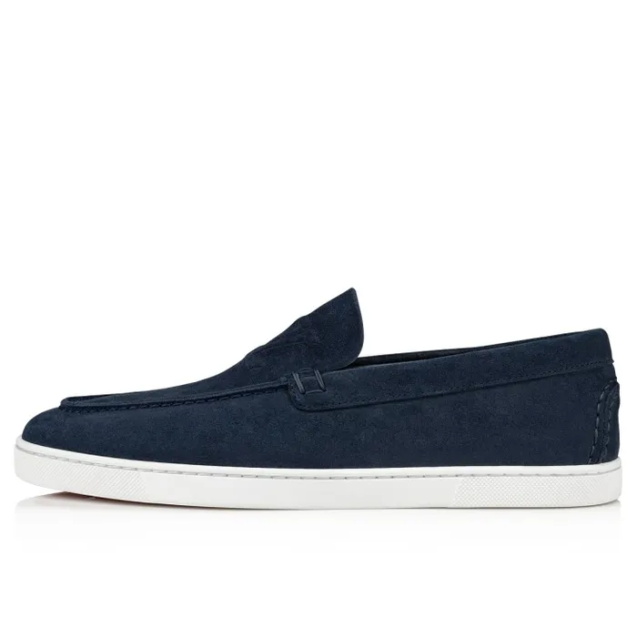 Men Varsiboat Boat Shoes 8211 Leather 8211 Marine Christian Louboutin Sneakers