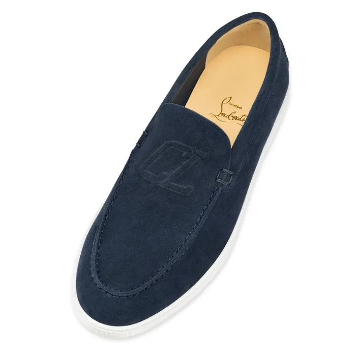 Men Varsiboat Boat Shoes 8211 Leather 8211 Marine Christian Louboutin Sneakers
