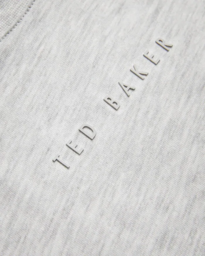 Men WILKIN 8211 Short Sleeve Branded TShirt Greymarl Ted Baker Tops