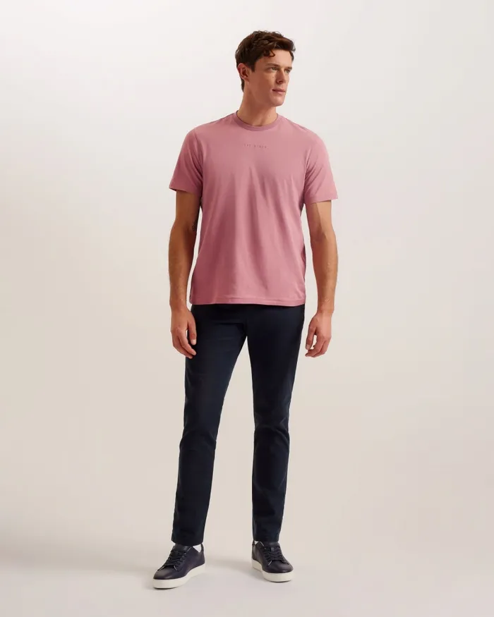 Men WISKIN 8211 Branded Regular Fit TShirt Medium Pink Ted Baker Tops Men WISKIN 8211 Branded Regular Fit TShirt Medium Pink Ted Baker Tops
