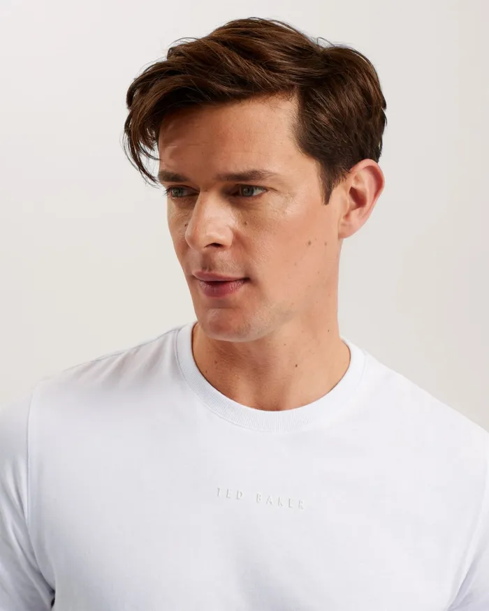 Men WISKIN 8211 Branded Regular Fit TShirt White Ted Baker Tops Men WISKIN 8211 Branded Regular Fit TShirt White Ted Baker Tops