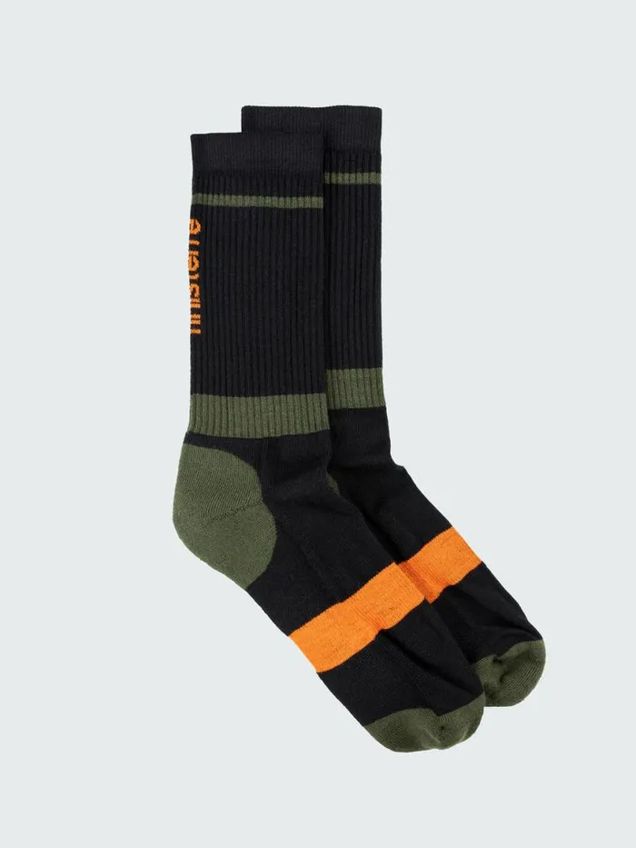 MenWomen Adventure Sock Ravenkhakiorange Finisterre Socks