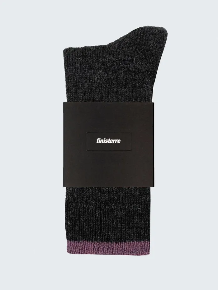 MenWomen Bosun Sock Ravenheather Mist Finisterre Socks