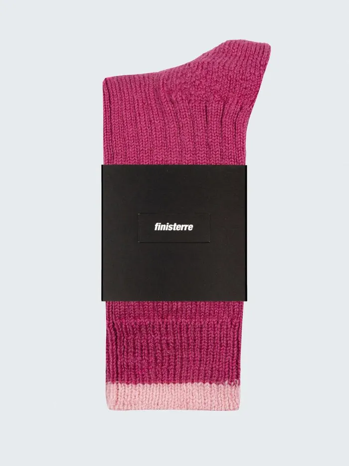 MenWomen Bosun Sock Rougepink Smoke Finisterre Socks