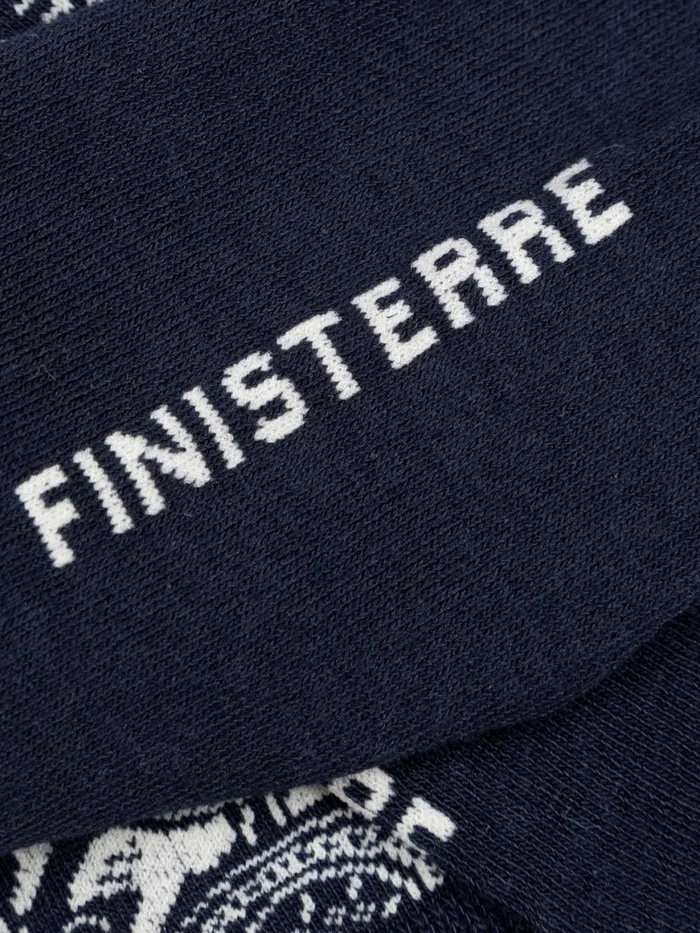 MenWomen Tidelands Lightweight Sock Paisley Navyecru Finisterre Socks