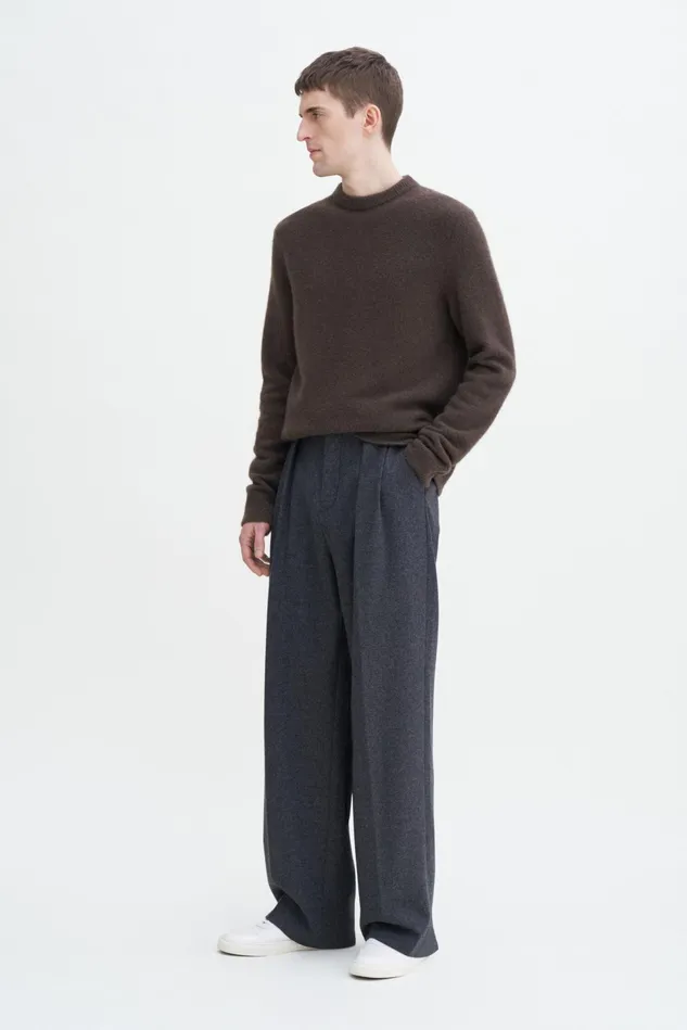 Men Yak Sweater Driftwood Filippa K Knitwear