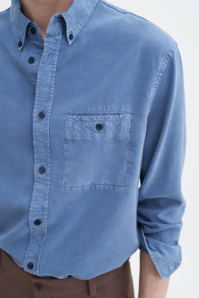 Men Zachary Shirt Grey Blue Filippa K Shirts