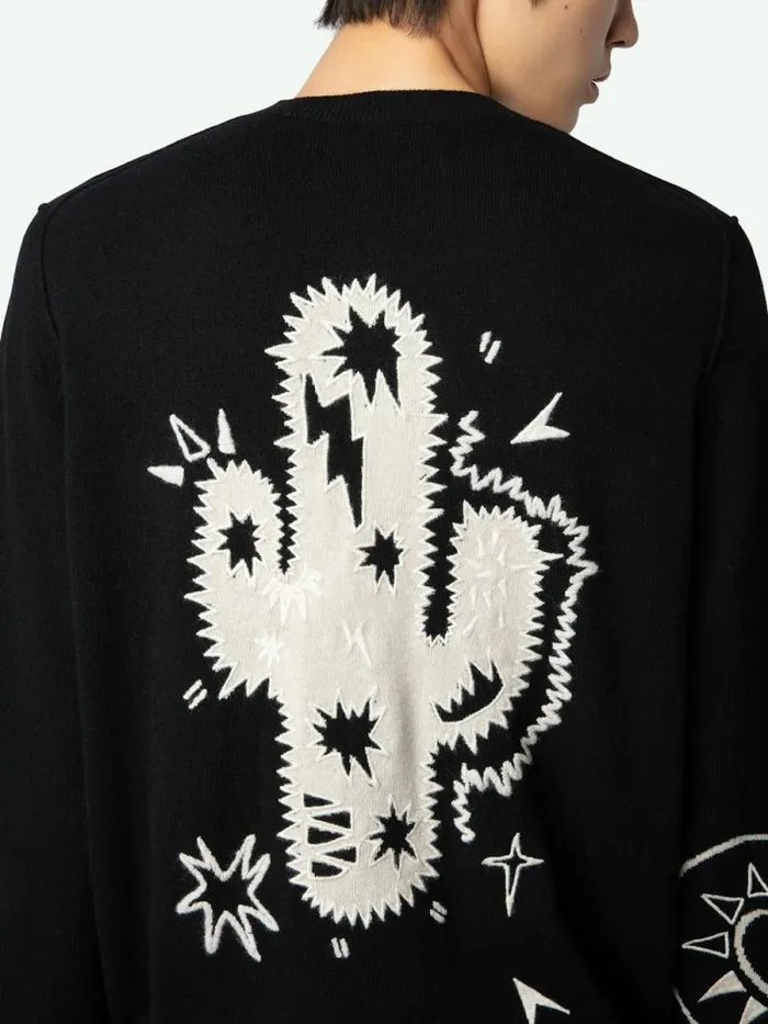Men Zadig and Voltaire Sweaters and Cardigans Kennedy Sweater Black