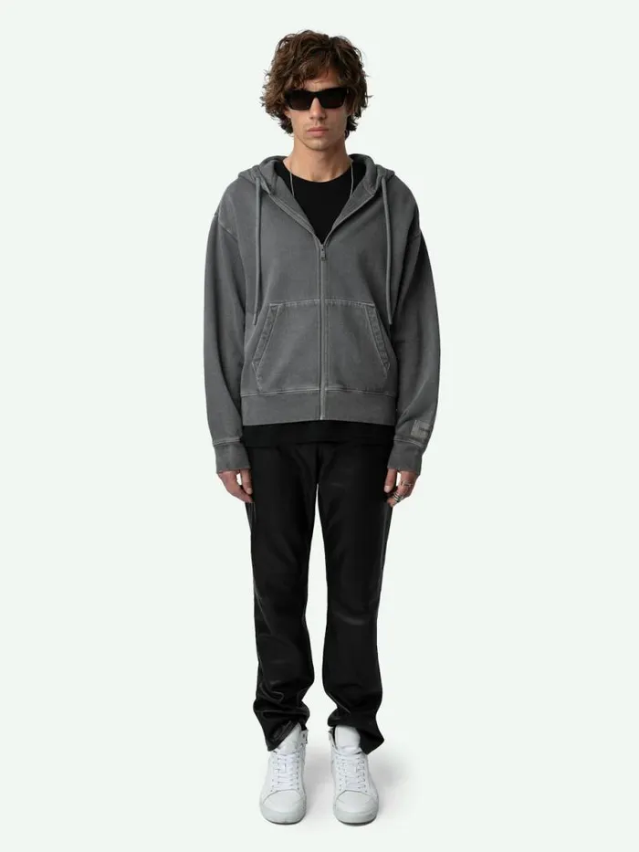 Men Zadig and Voltaire Sweatshirts and Hoodies Sacha Sweatshirt Medium Grey