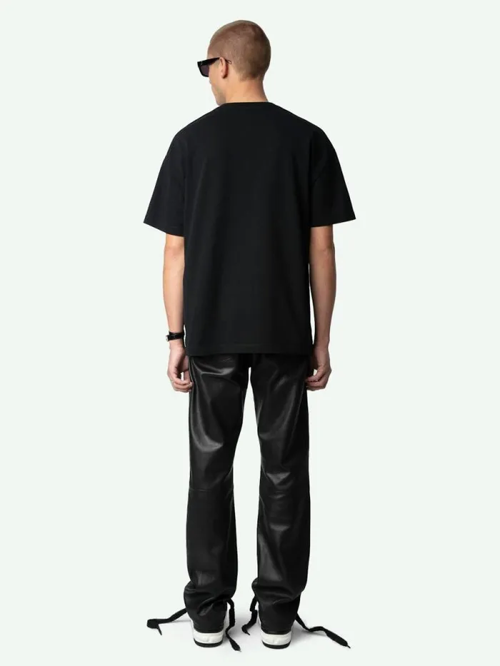 Men Zadig and Voltaire TShirts Teddy Tshirt Black
