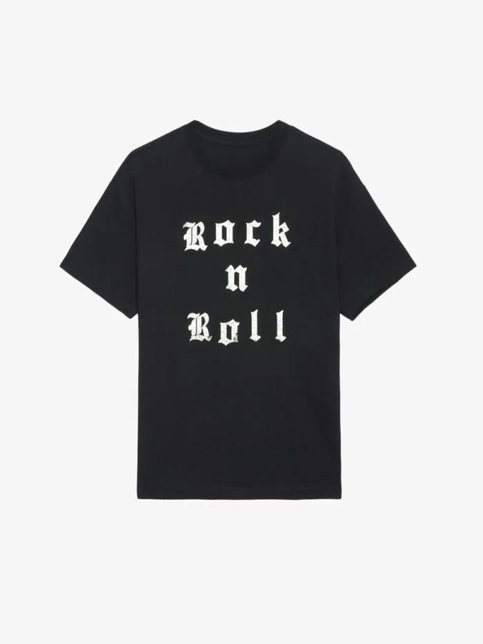 Men Zadig and Voltaire TShirts Teddy Tshirt Black
