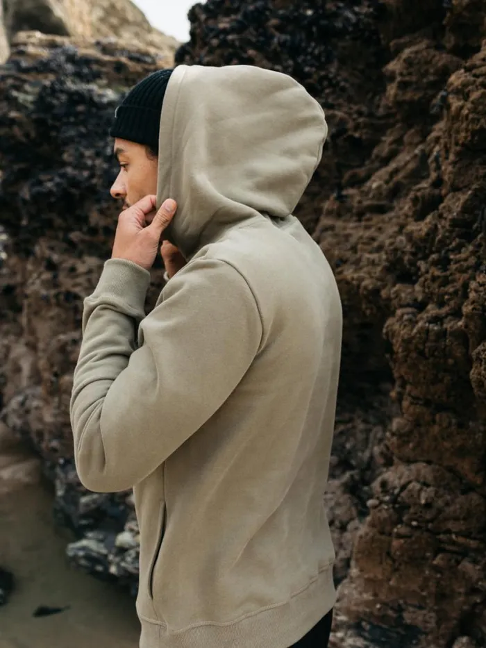 Men Zawn Hoodie Willow Green Finisterre Sweatshirts and Hoodies