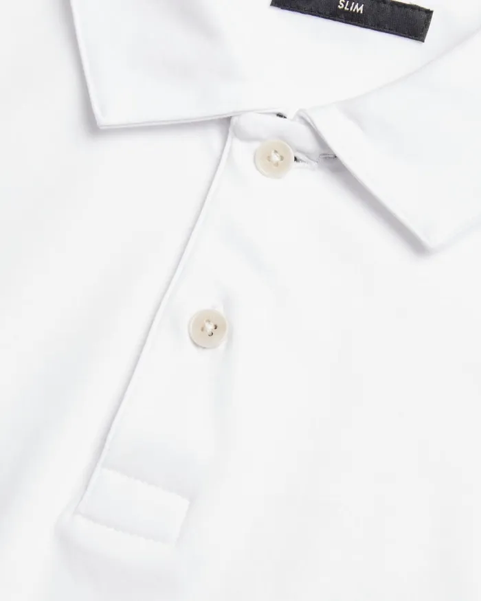 Men ZEITER 8211 Short Sleeve Slim Fit Polo Shirt White Ted Baker Tops