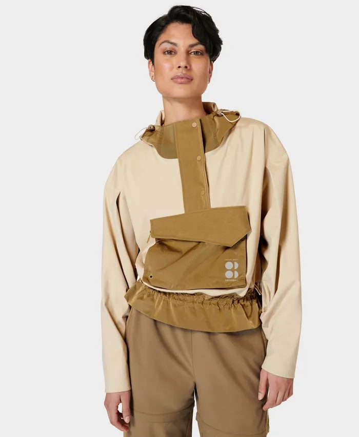 Merrell Ascend Whisper Anorak X Sweaty Betty Dove Beigeantique Copper Women Tops