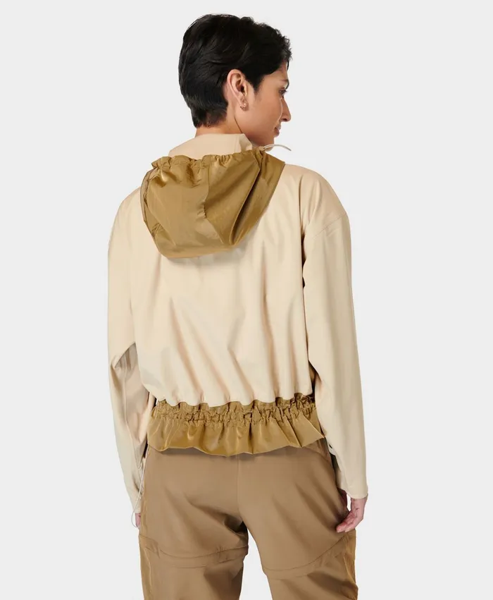 Merrell Ascend Whisper Anorak X Sweaty Betty Dove Beigeantique Copper Women Tops