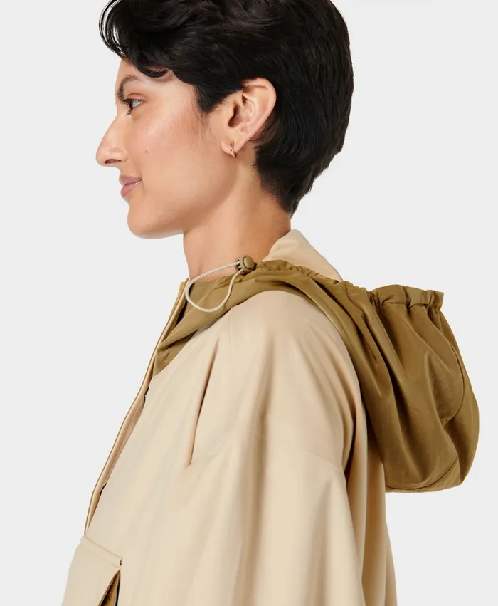 Merrell Ascend Whisper Anorak X Sweaty Betty Dove Beigeantique Copper Women Tops