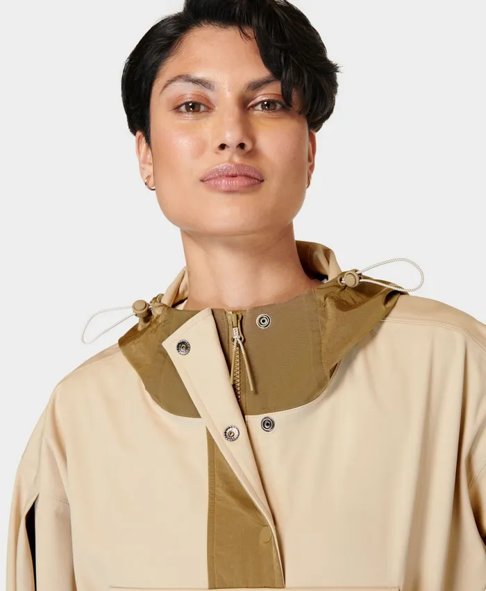 Merrell Ascend Whisper Anorak X Sweaty Betty Dove Beigeantique Copper Women Tops