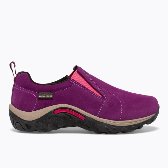 Merrell Big Jungle Moc Frosty Waterproof Winterberry Kids Wide Widths