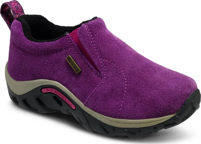 Merrell Big Jungle Moc Frosty Waterproof Winterberry Kids Wide Widths