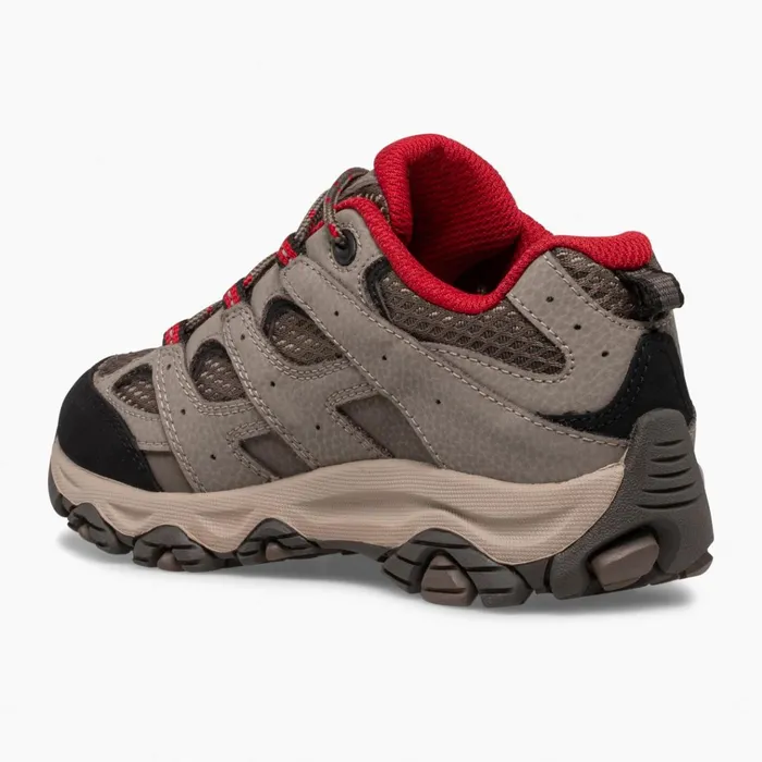 Merrell Big Moab 3 Low Lace Waterproof Sneaker Boulder Red Kids Boots