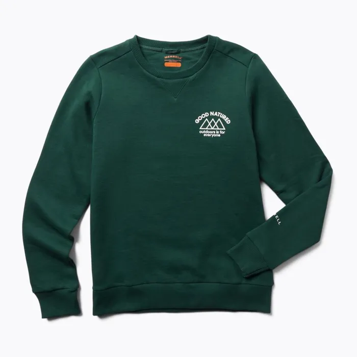 Merrell Good Natured Fleece Crew Neck Sea Moss Women Tops