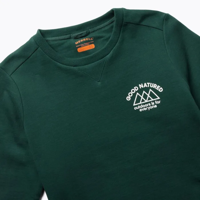 Merrell Good Natured Fleece Crew Neck Sea Moss Women Tops