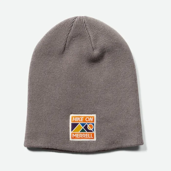 Merrell Long Beanie Charcoal Grey Men Hats