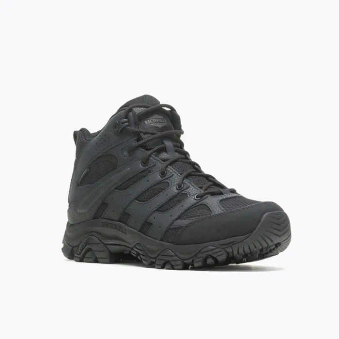 Merrell Moab 3 Mid Tactical Waterproof Wide Width Black Men Boots